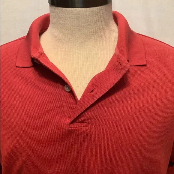 Talbots Men's Medium Golf Leisure Red Polo Shirt - Picture 5 of 6